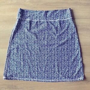 Spunkwear‎ Blue Patterned Performance Stretch Beach Sports Skirt Women's XL EUC